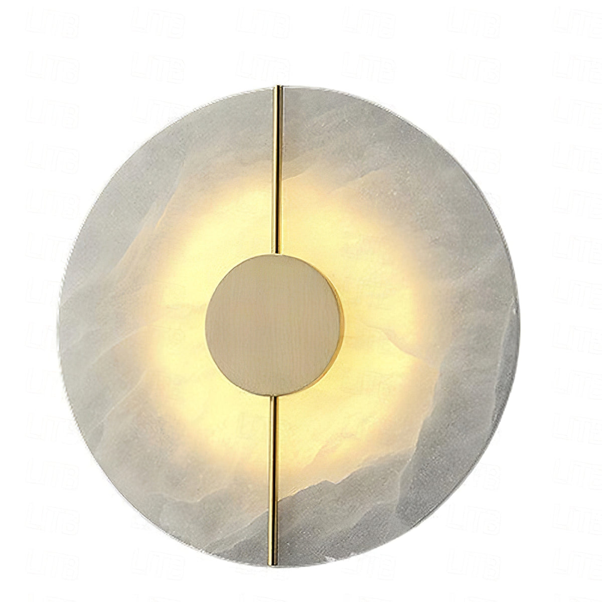 Zen Harmony Round Marble Wall Light - view 18 | Liootrlamp