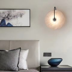 Circular Glow Marble Wall Sconce