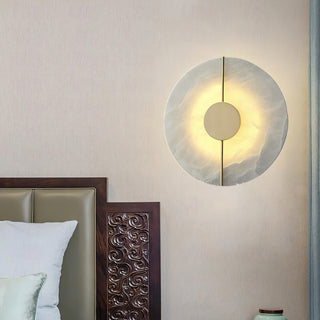 Zen Harmony Round Marble Wall Light