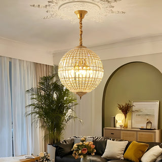 Vintage style crystal ball Pendant Light