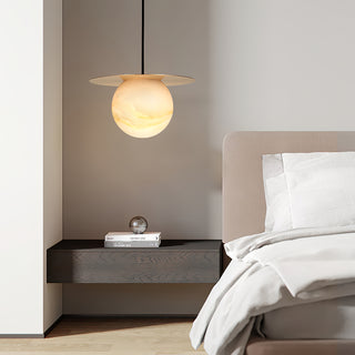 Disc Alabaster Pendant Light