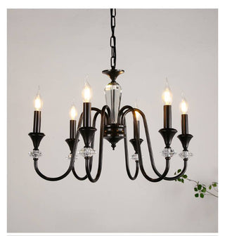 Vintage Iron Scroll Chandelier