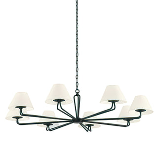 Iron Fabric Shade Chandelier