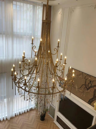 Tatum Lux American Shell Crystal Chandelier