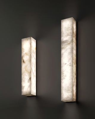 Vertical Alabaster Wall Light