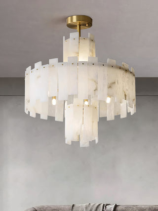 Layered Alabaster Chandelier