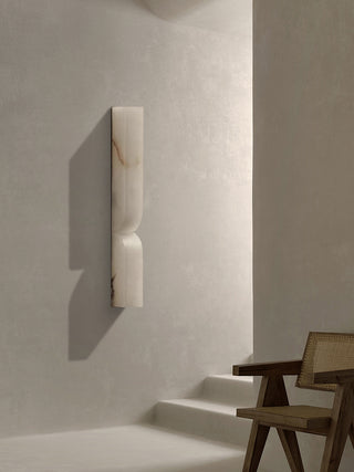 Double Curve Alabaster Wall Light