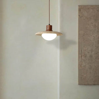 Japanese Modern Travertine Hanging Light