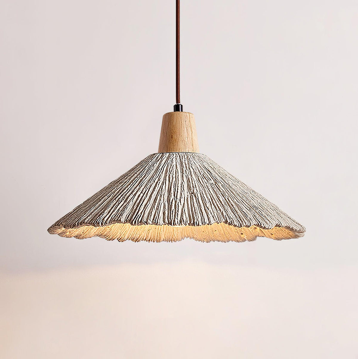 Vintage Textured Wood Wall Lamp - view 9 | Liootrlamp