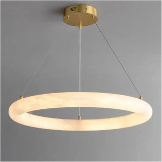 Halo Alabaster Pendant Light