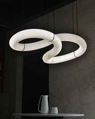 Helix Alabaster Pendant Light