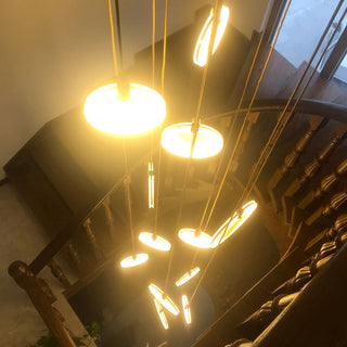 Tiered Alabaster Staircase Chandelier