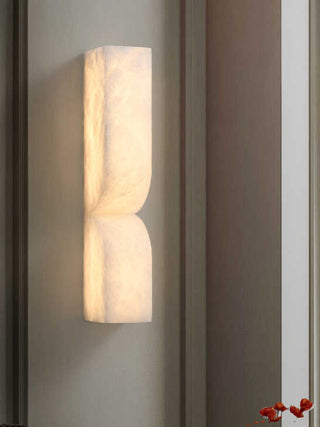 Double Curve Alabaster Wall Light