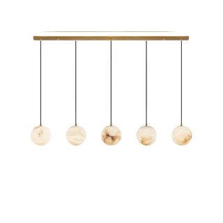 Luxury Multi-Globe Alabaster Pendant Light