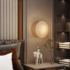 Lunar Glow Alabaster Wall Light