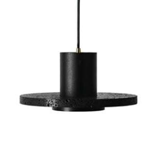 Lava Stone Black Pendant Light