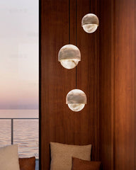 Alabaster Marble Small  Pendant Light