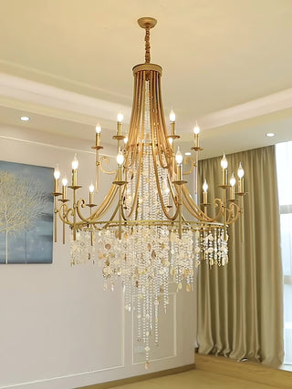 Tatum Lux American Shell Crystal Chandelier