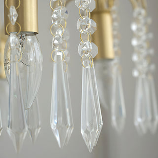 Crystal waterfall chandelier