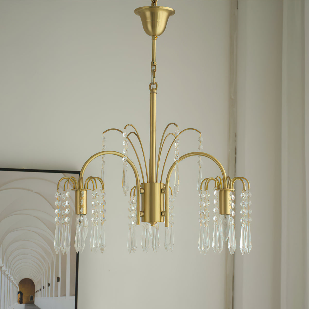 Waterfall Multi-Light Chandelier - view 5 | Liootrlamp
