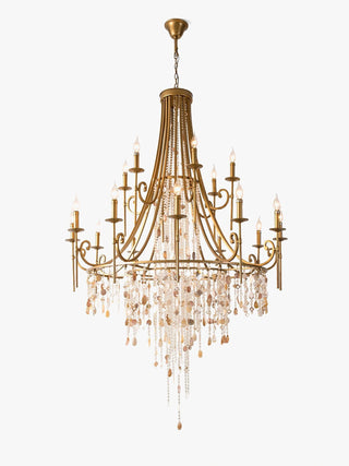 Tatum Lux American Shell Crystal Chandelier