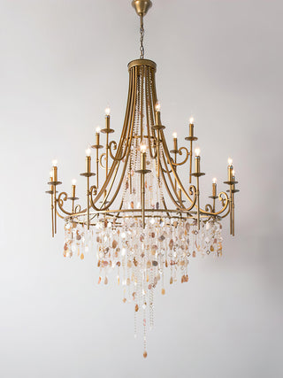 Tatum Lux American Shell Crystal Chandelier