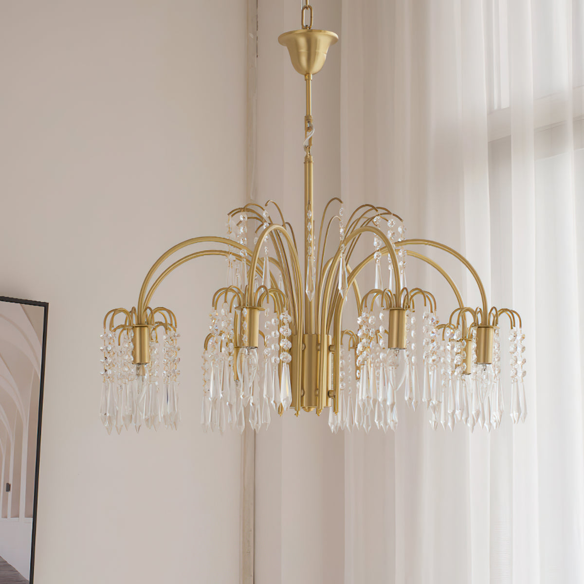 Waterfall Multi-Light Chandelier - view 3 | Liootrlamp