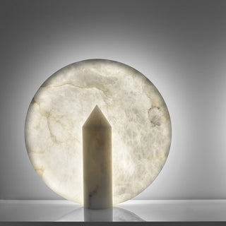 Geometric Alabaster Table Lamp