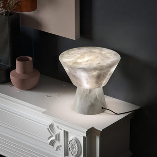 Conical Alabaster Table Lamp