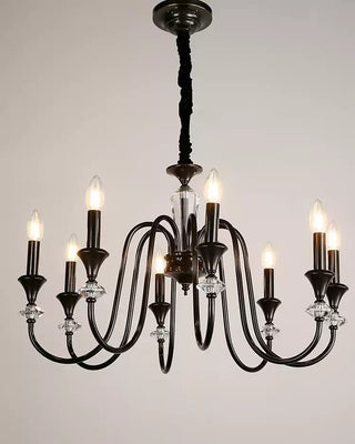 Vintage Iron Scroll Chandelier