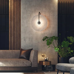Circular Glow Marble Wall Sconce