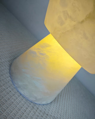 Conical Alabaster Table Lamp