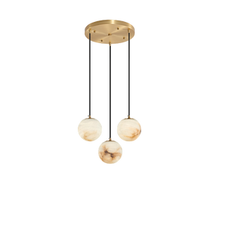 Luxury Multi-Globe Alabaster Pendant Light