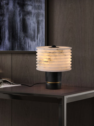 Luxury Black Alabaster Table Lamp