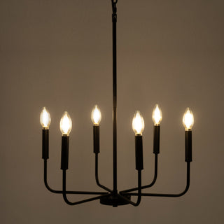 Modern Black Candlestick Chandelier