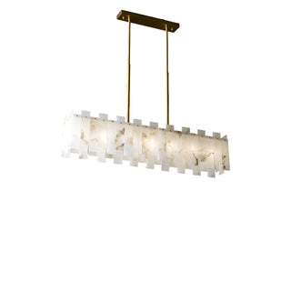 Rectangular Alabaster Pendant Light