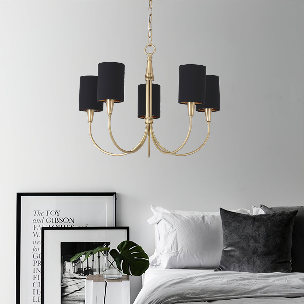 Quincy Black Chandelier