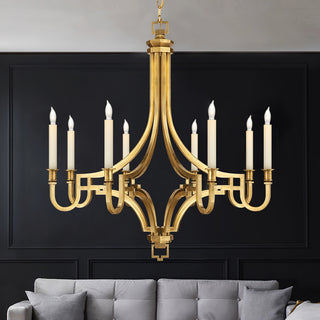 Luxury Gold Candle-Style Mykonos Chandelier