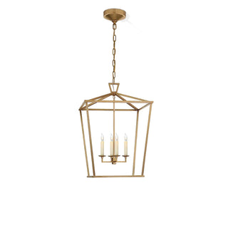 Gold Lantern Pendant Chandelier