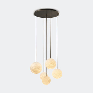 Luxury Multi-Globe Alabaster Pendant Light