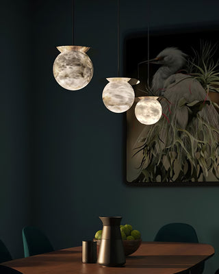 Disc Alabaster Pendant Light