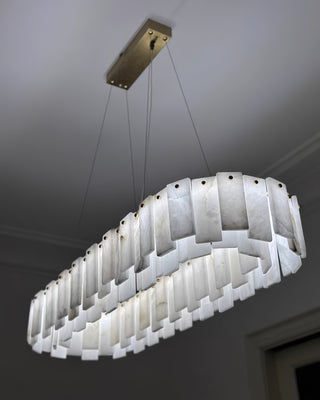 Alabaster Drum Chandelier