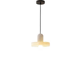 Modern White Marble Pendant Light