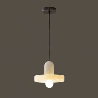 Modern White Marble Pendant Light