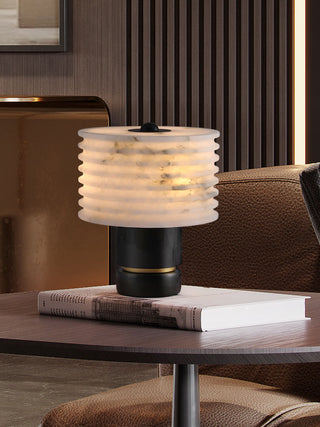 Luxury Black Alabaster Table Lamp