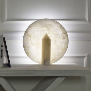 Geometric Alabaster Table Lamp