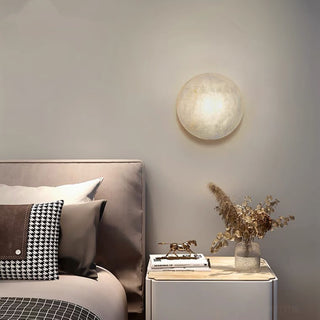 Lunar Glow Alabaster Wall Light