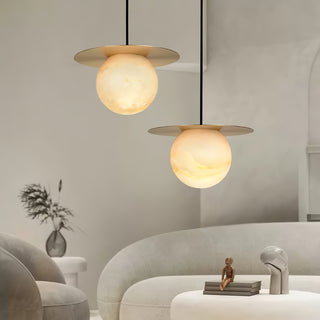 Disc Alabaster Pendant Light