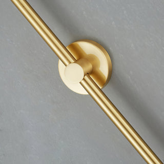 Brass Globe Arm Wall Sconce