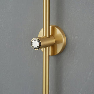 Brass Globe Arm Wall Sconce